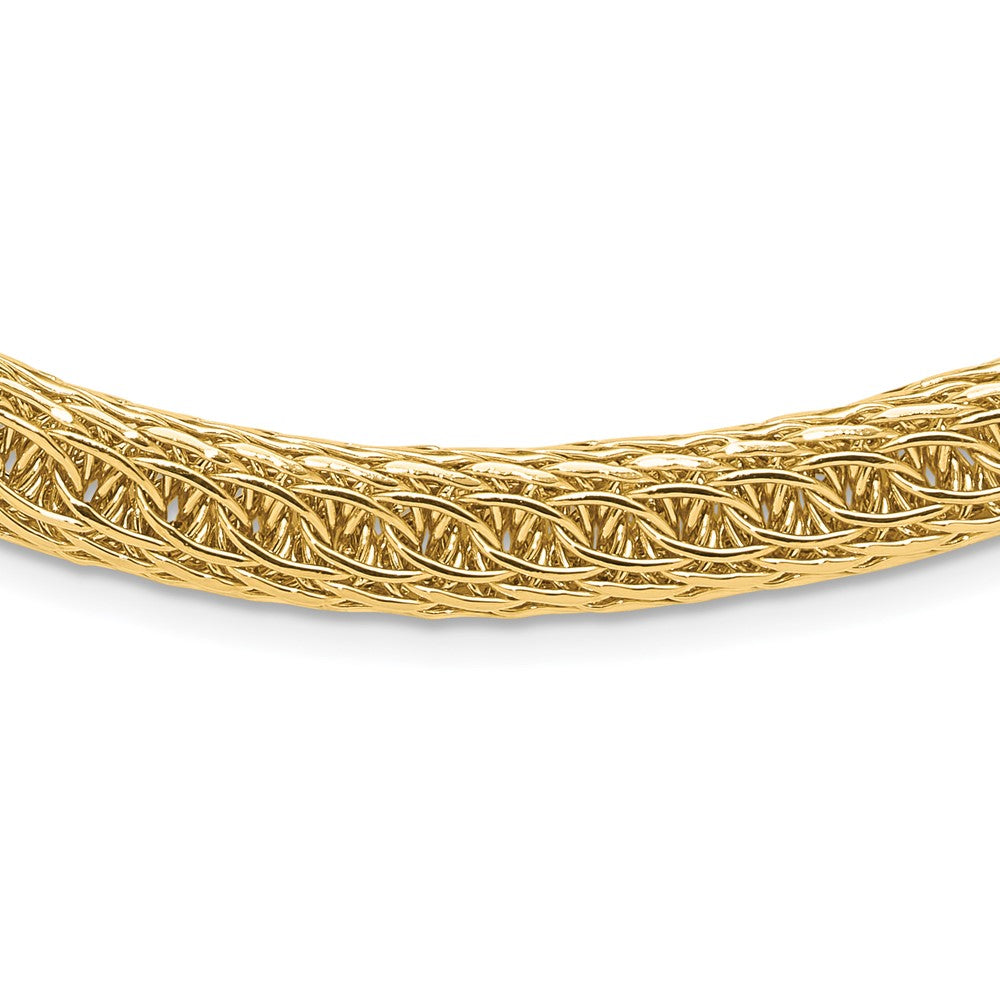 14k Polished 8.00mm Fancy Multi-Link 18 inch Necklace