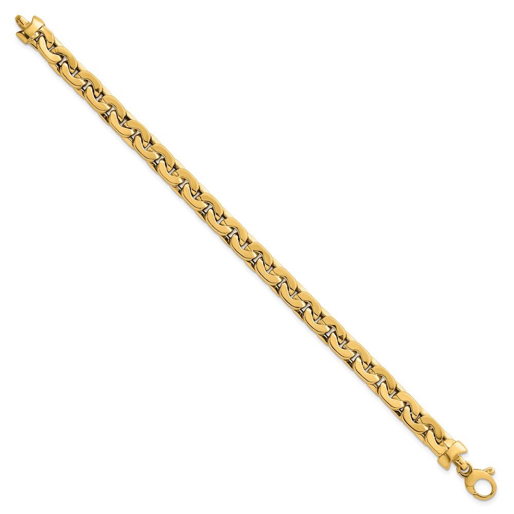 14k Polished Fancy Link 7.5 inch Bracelet