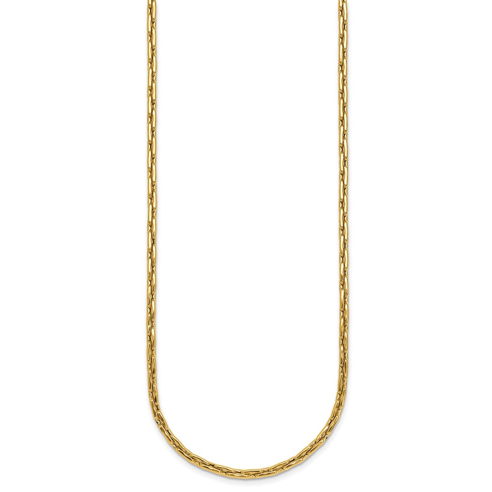 14k Polished 2.9mm Fancy Link 18 inch Necklace