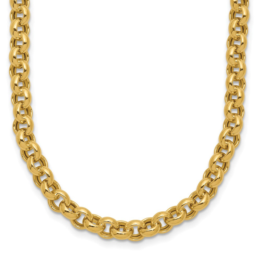 Polished;14k Yellow gold;Hollow;Lobster;18in chain