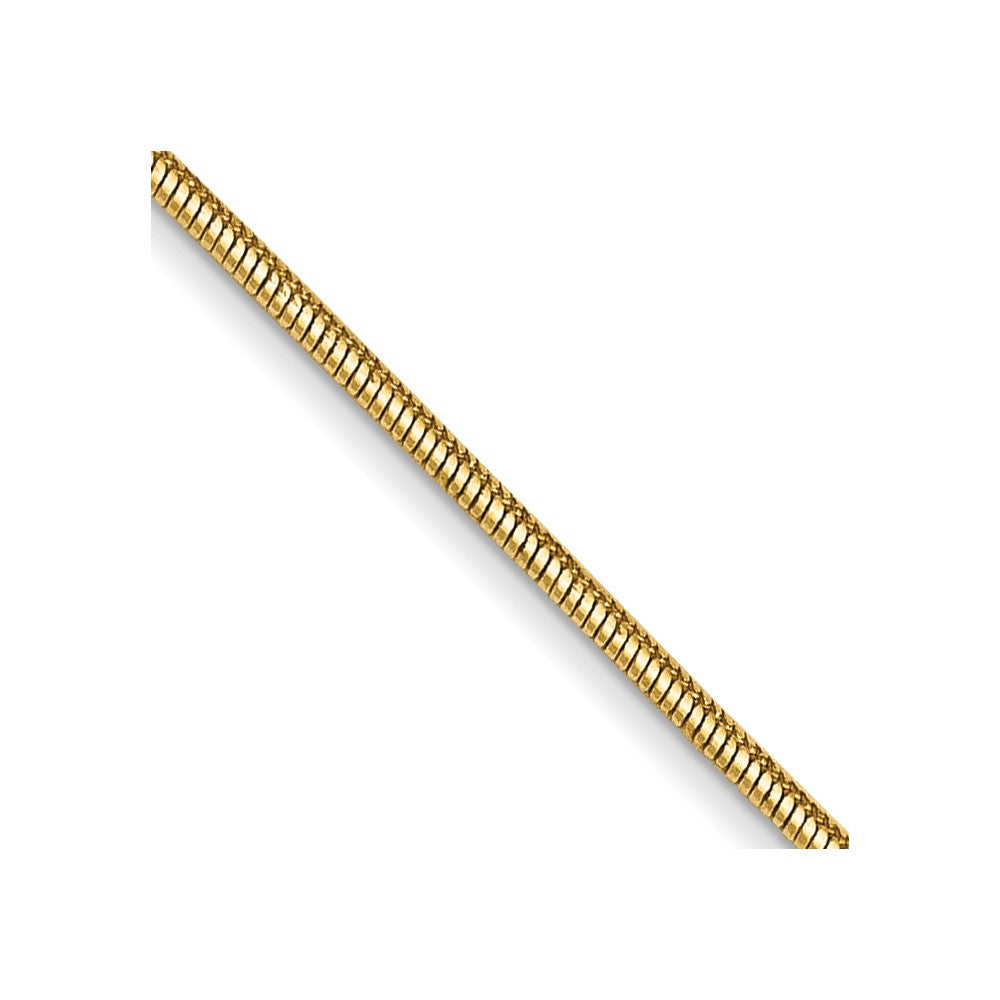 Solid;Polished;14k Yellow gold;Lobster;Special lengths avail.