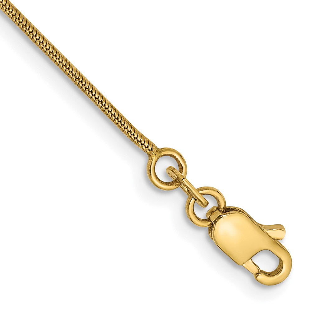 Solid;Polished;14k Yellow gold;Lobster;Special lengths avail.