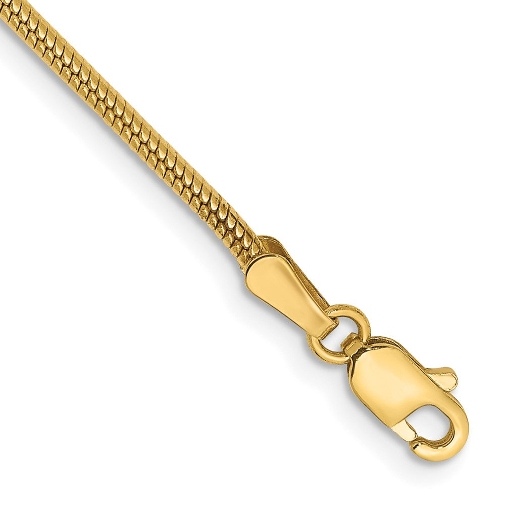 Solid;Polished;14k Yellow gold;Lobster;Special lengths avail.