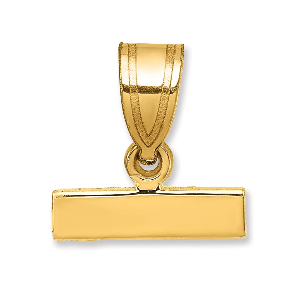 Solid;Casted;Polished;14k Yellow gold;Textured back