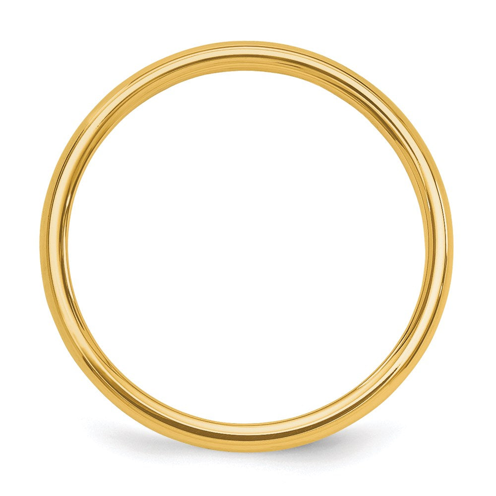 14k Polished 2mm Stackable Band Size 6.5