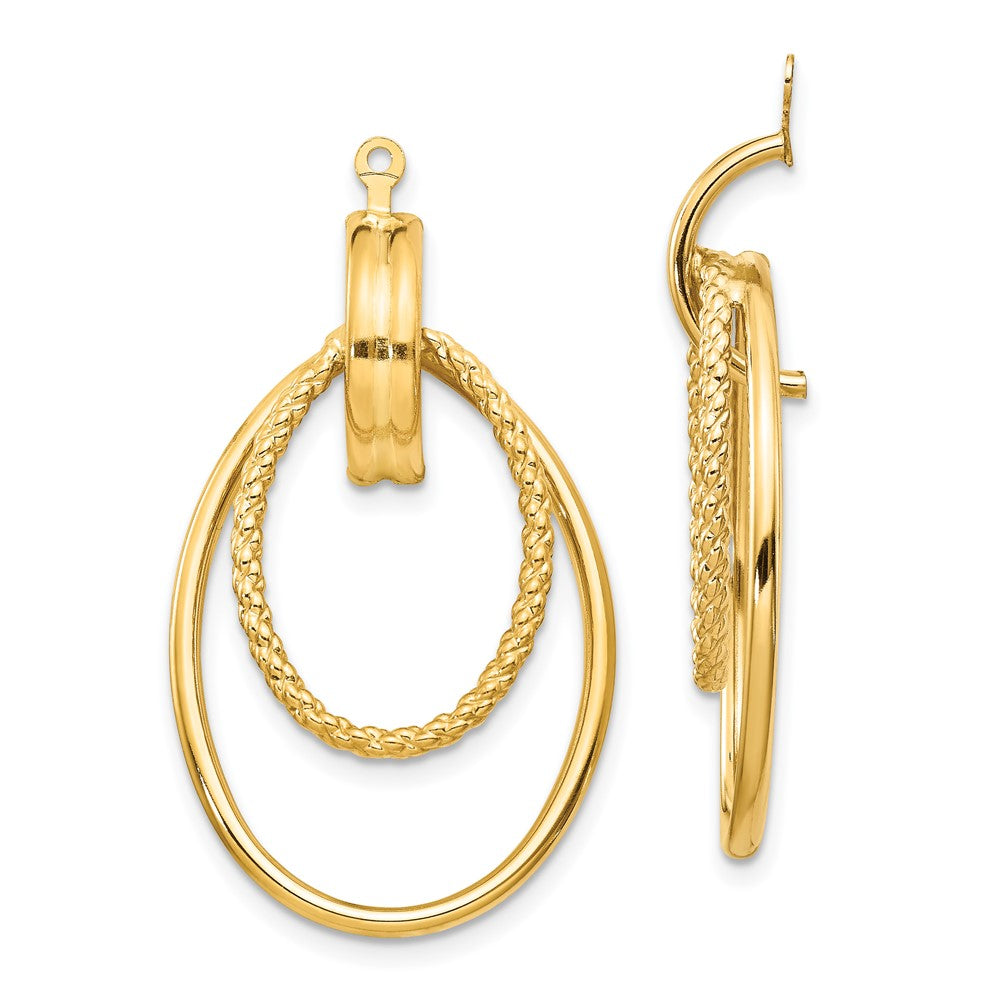 Polished;14k Yellow gold;Textured
