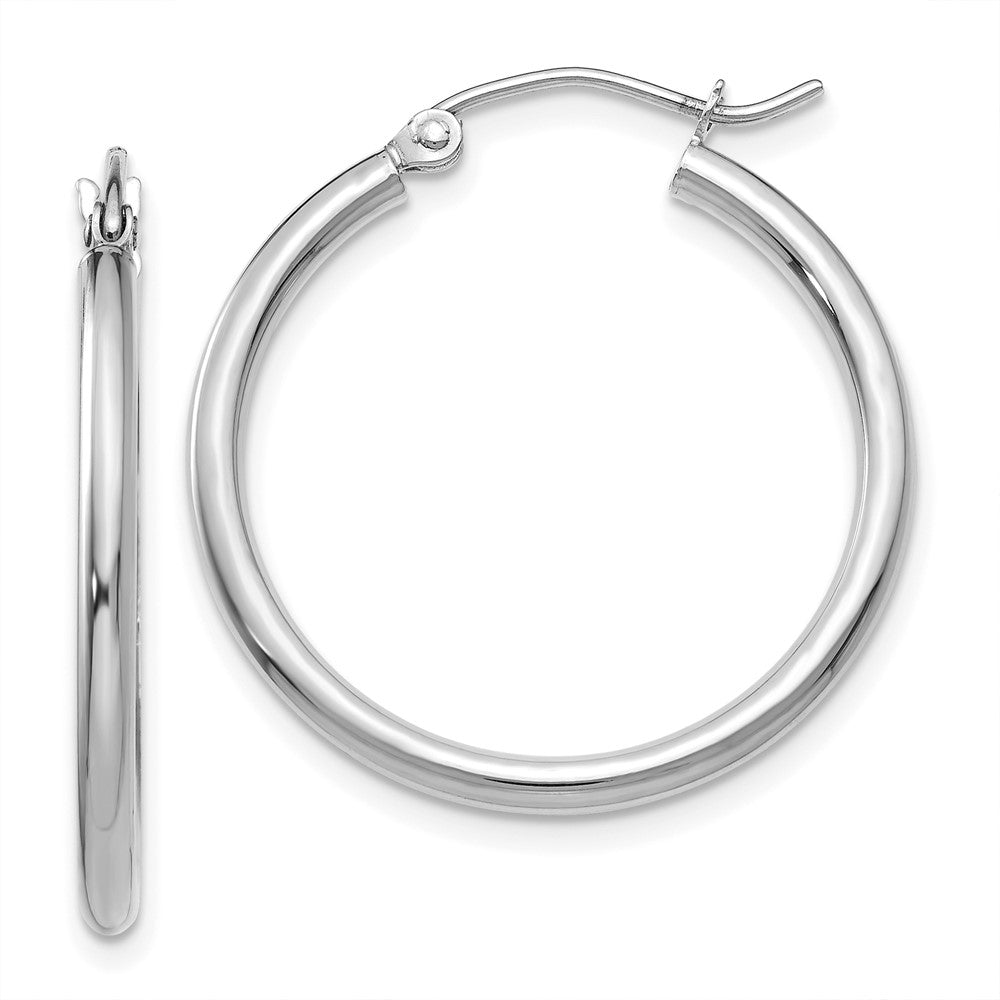 Polished;14K White gold