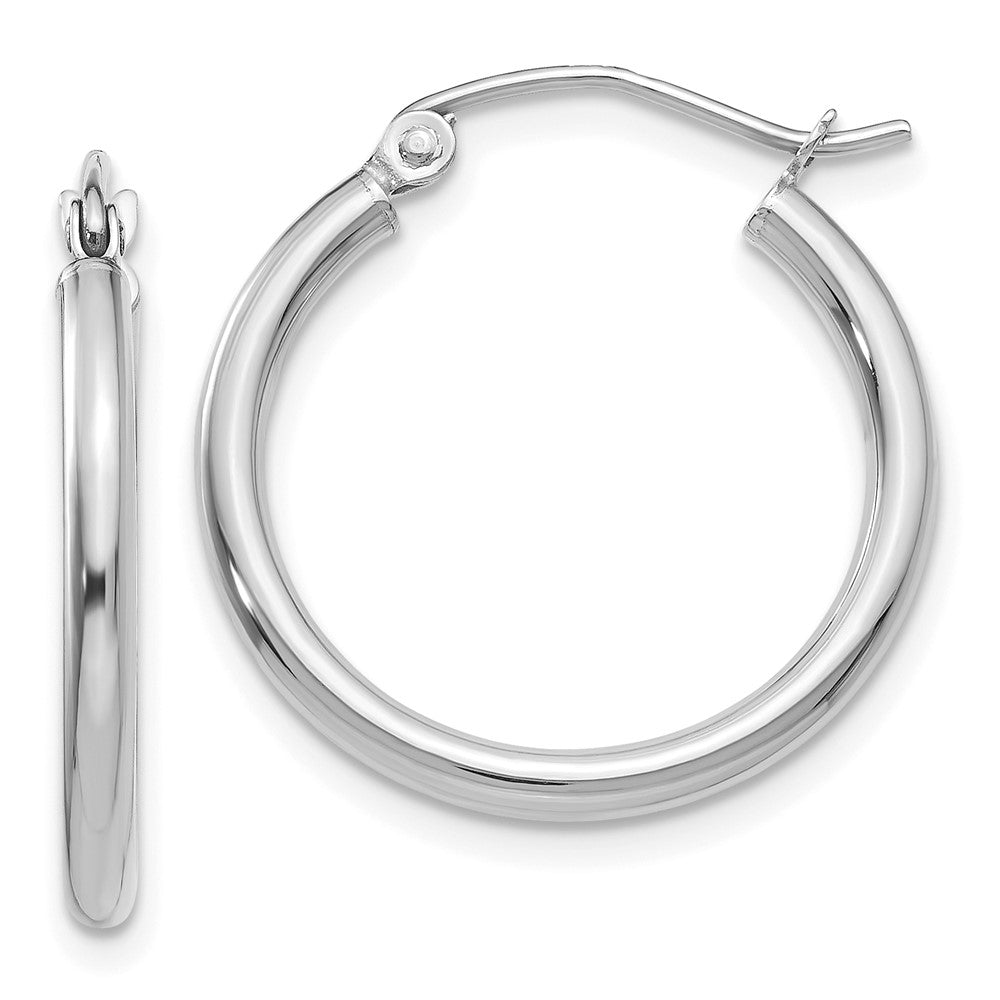 Polished;14K White gold