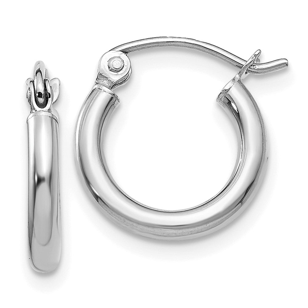 Polished;14K White gold