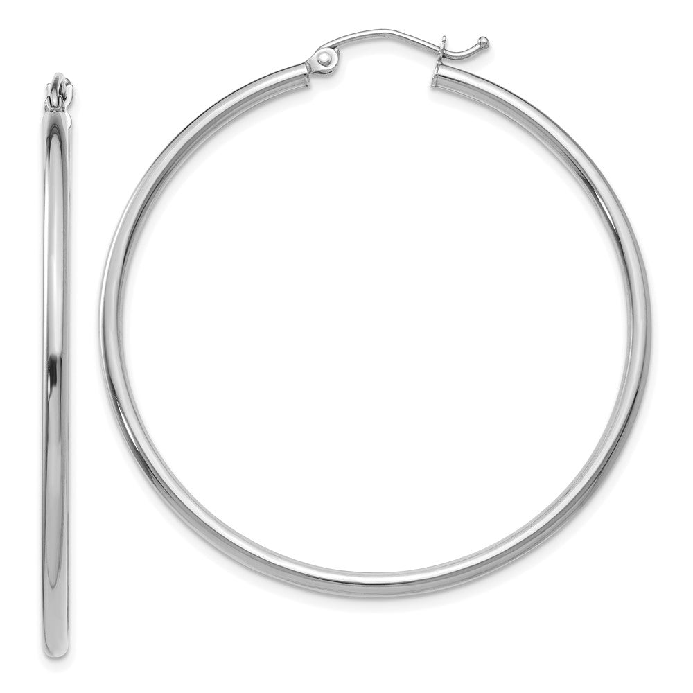 Polished;14K White gold