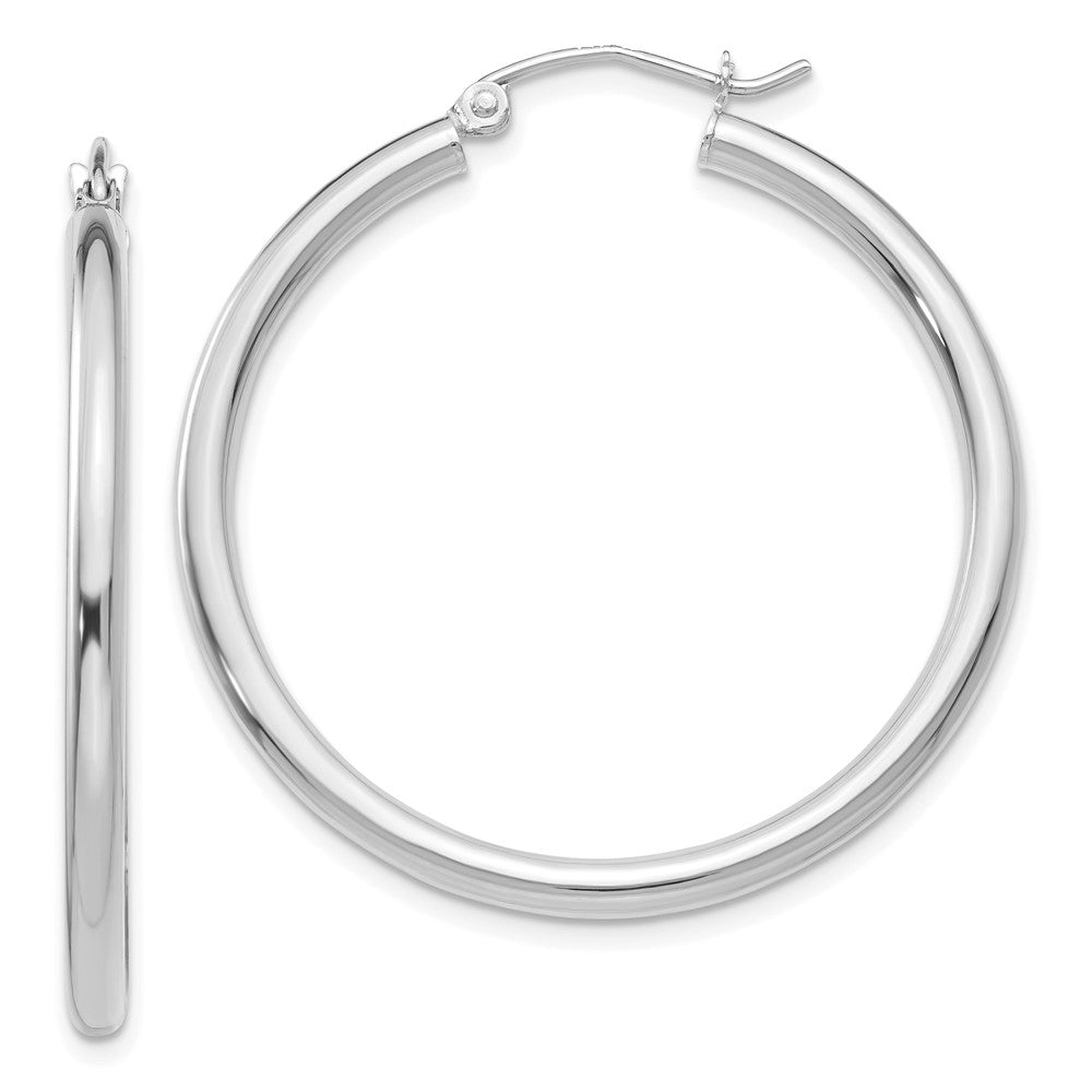 Polished;14K White gold