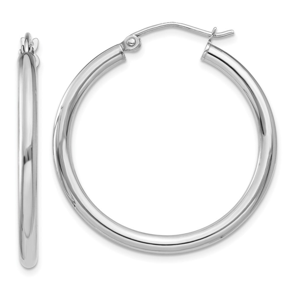 Polished;14K White gold