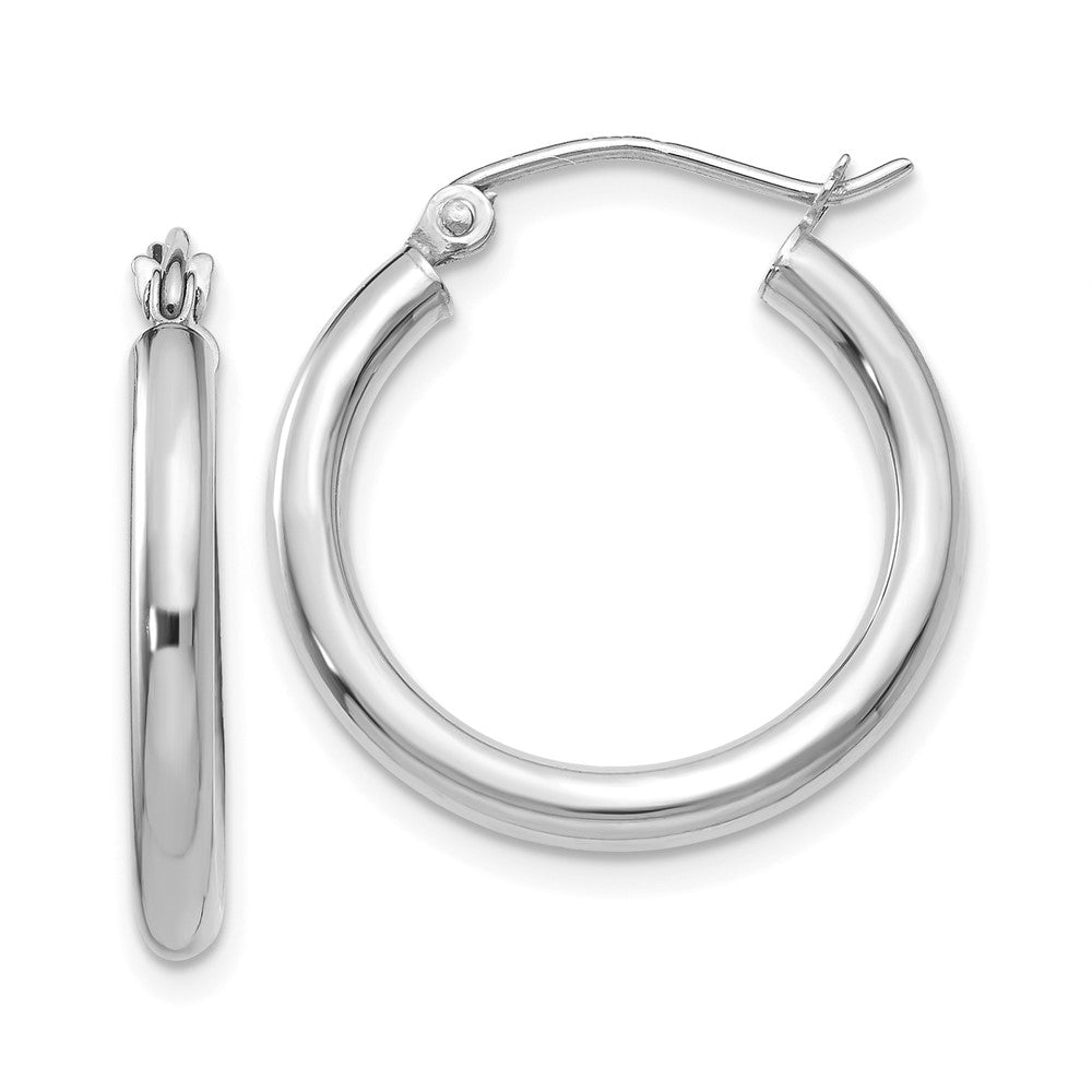 Polished;14K White gold