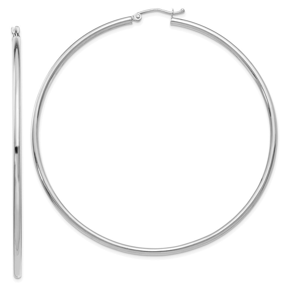 Polished;14K White gold