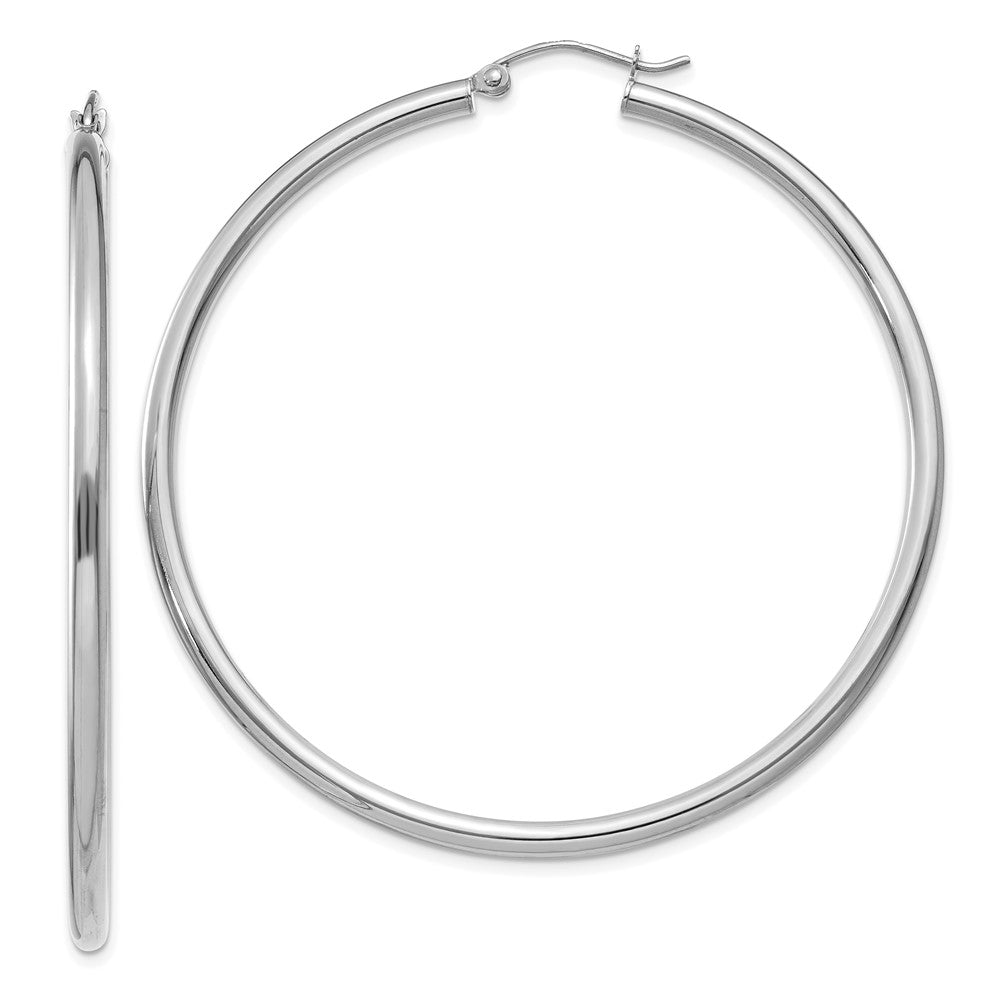 Polished;14K White gold