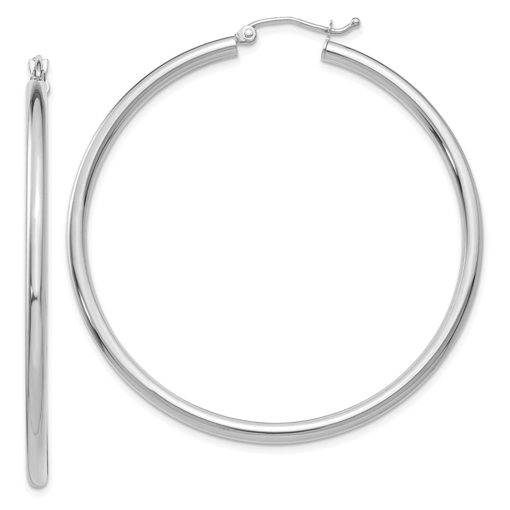 Polished;14K White gold