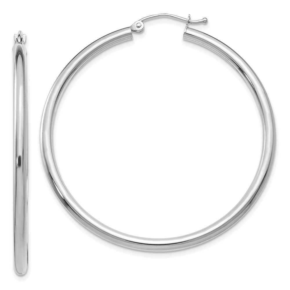 Polished;14K White gold