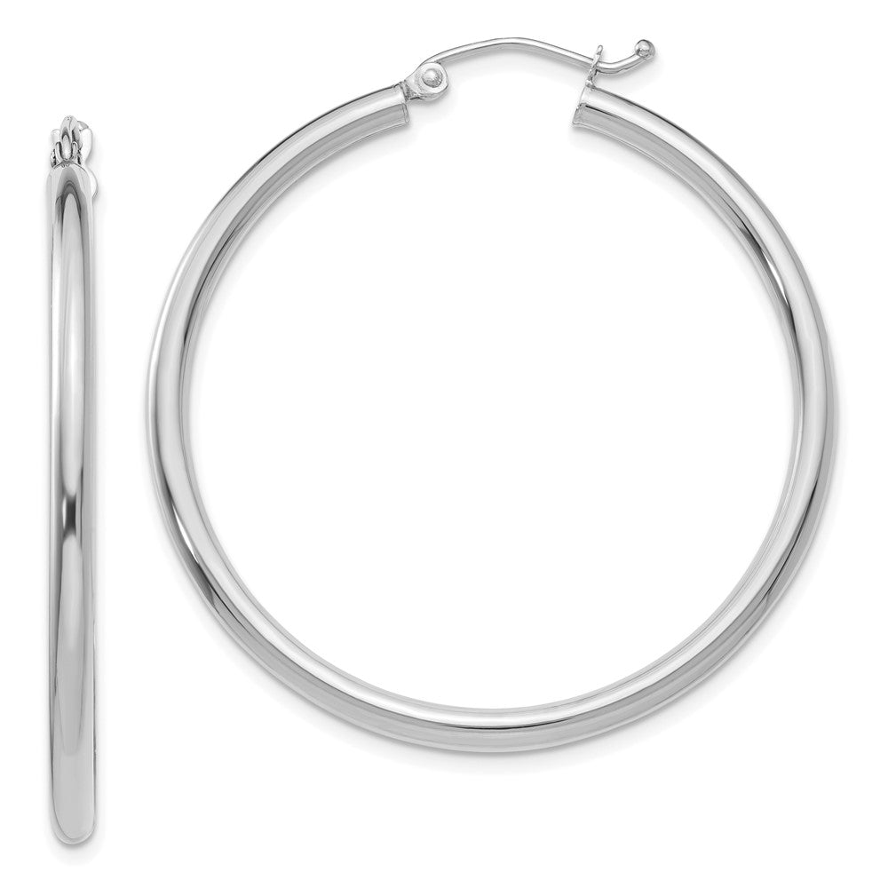 Polished;14K White gold