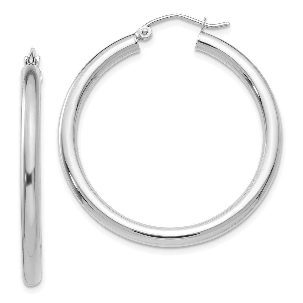 Polished;14K White gold