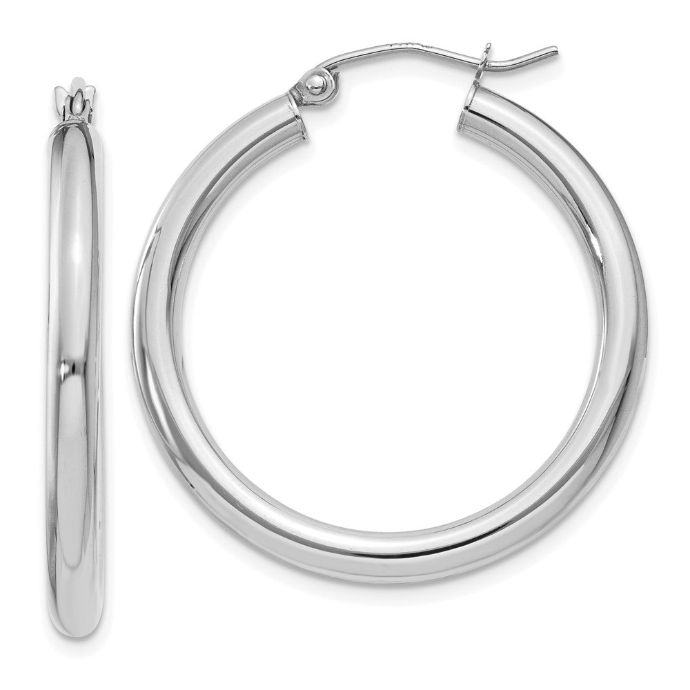 Polished;14K White gold