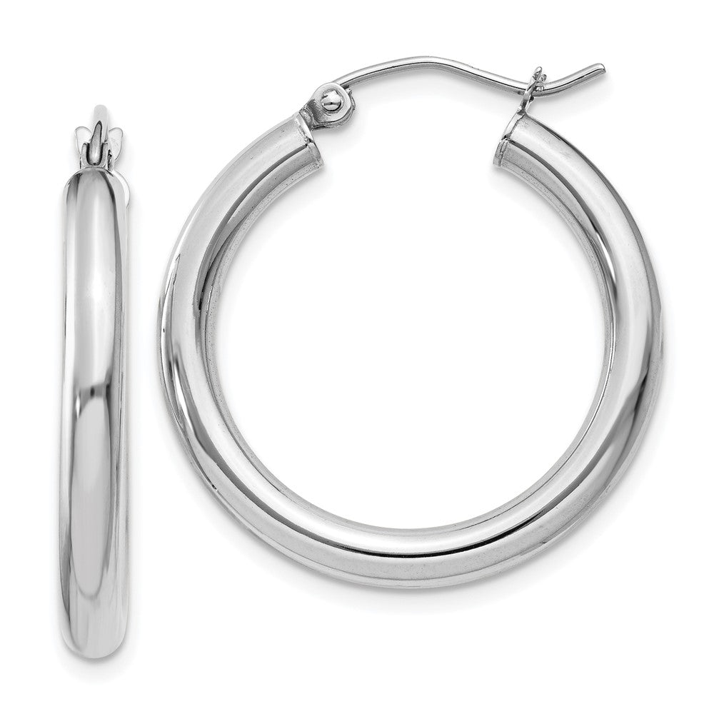 Polished;14K White gold