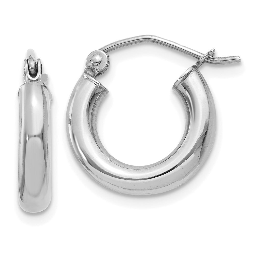 Polished;14K White gold