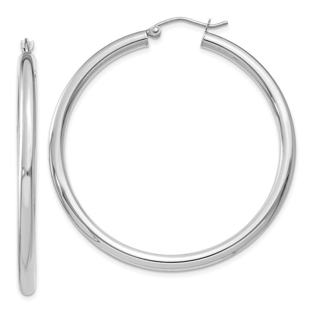 Polished;14K White gold