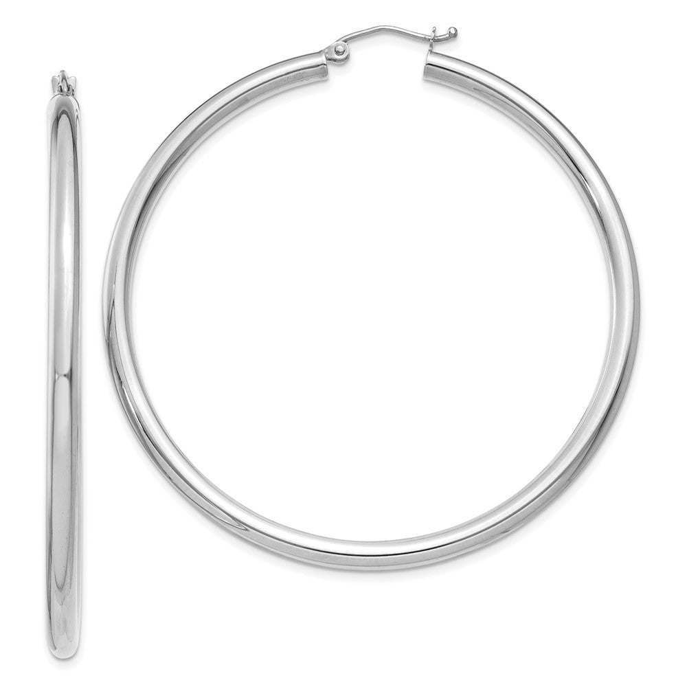 Polished;14K White gold