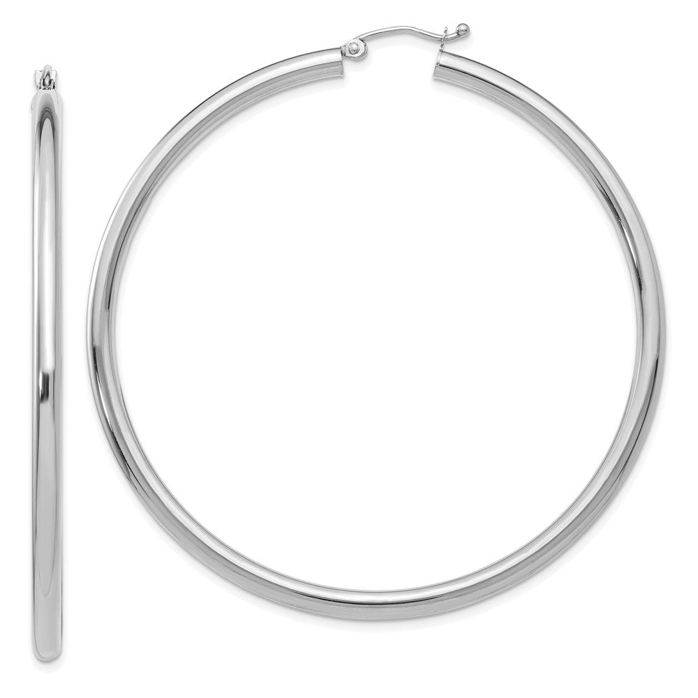 Polished;14K White gold