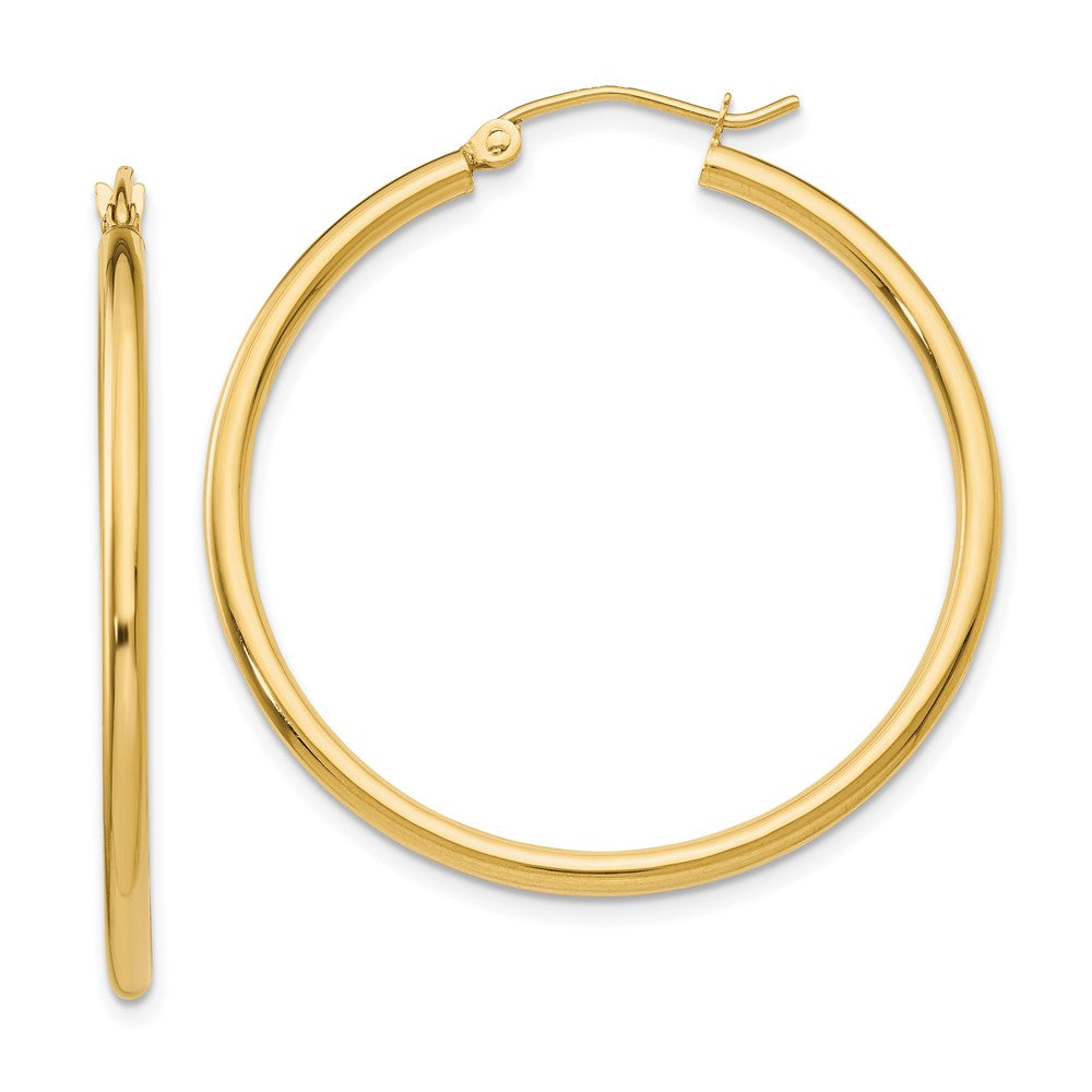 Polished;14k Yellow gold;Lightweight