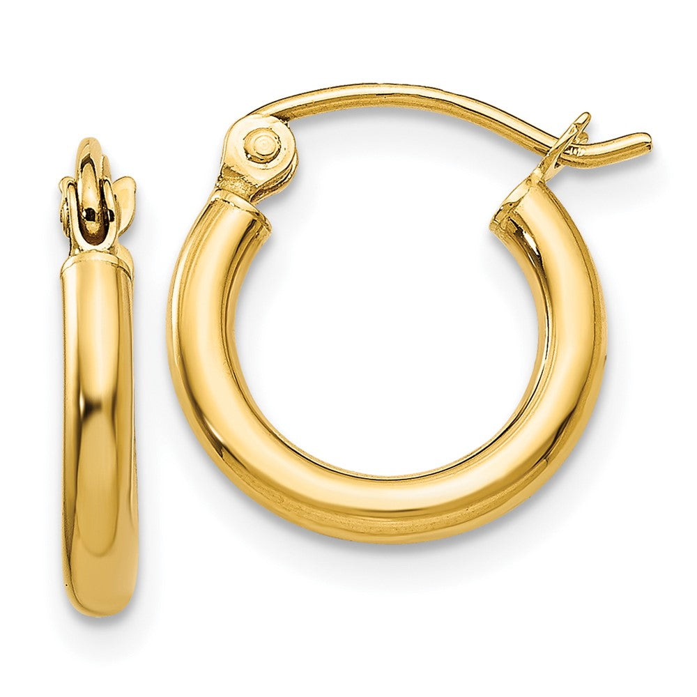 Polished;14k Yellow gold;Lightweight