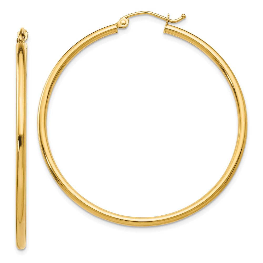 Polished;14k Yellow gold;Lightweight