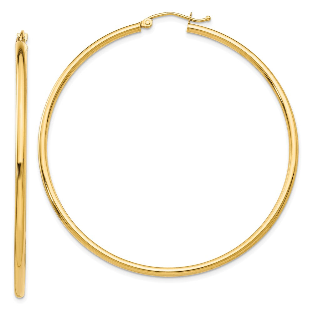 Polished;14k Yellow gold;Lightweight