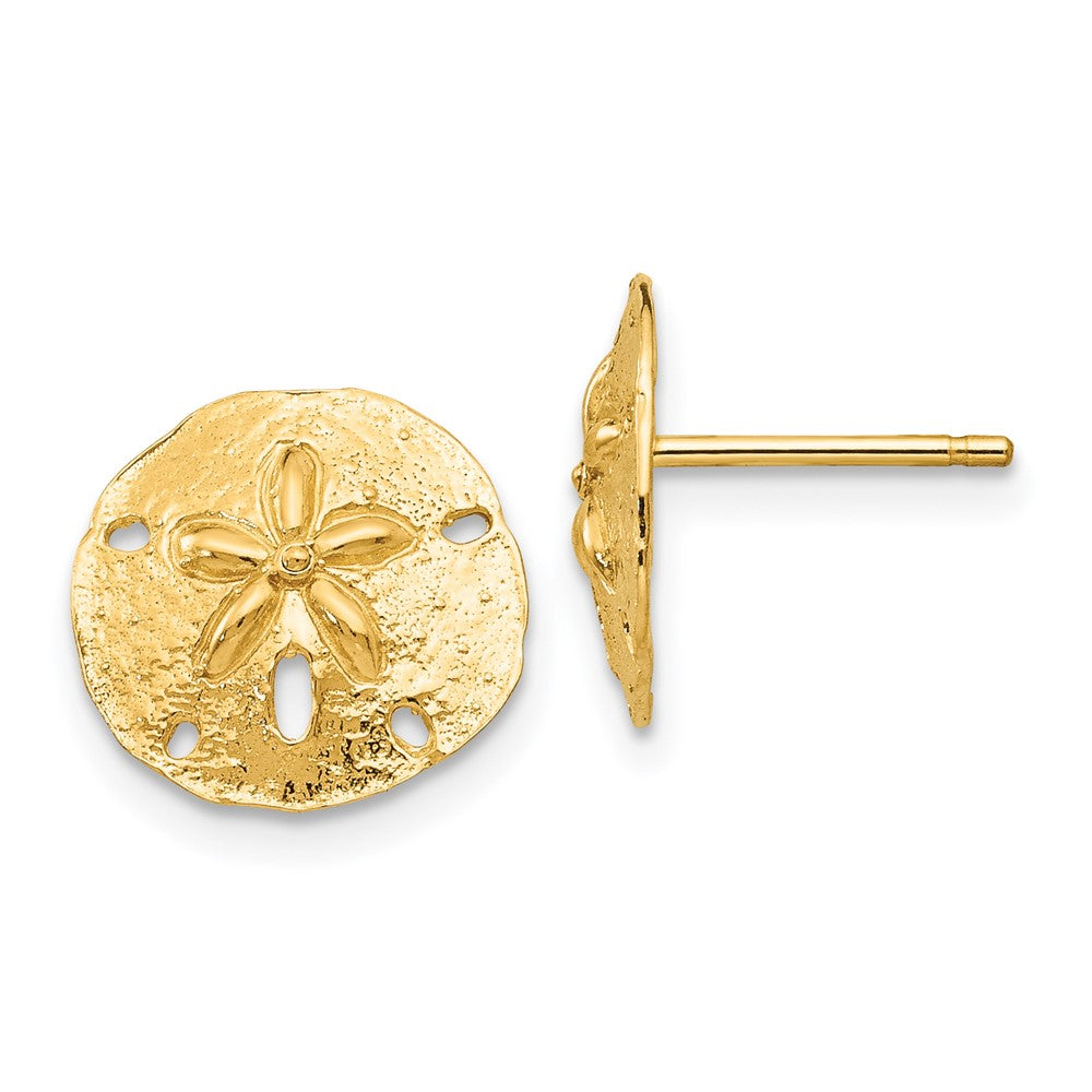 Polished;14k Yellow gold;Textured