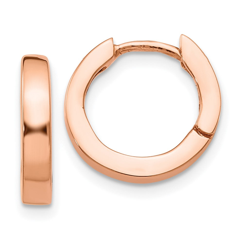 Solid;Polished;Hinged;14k Rose gold