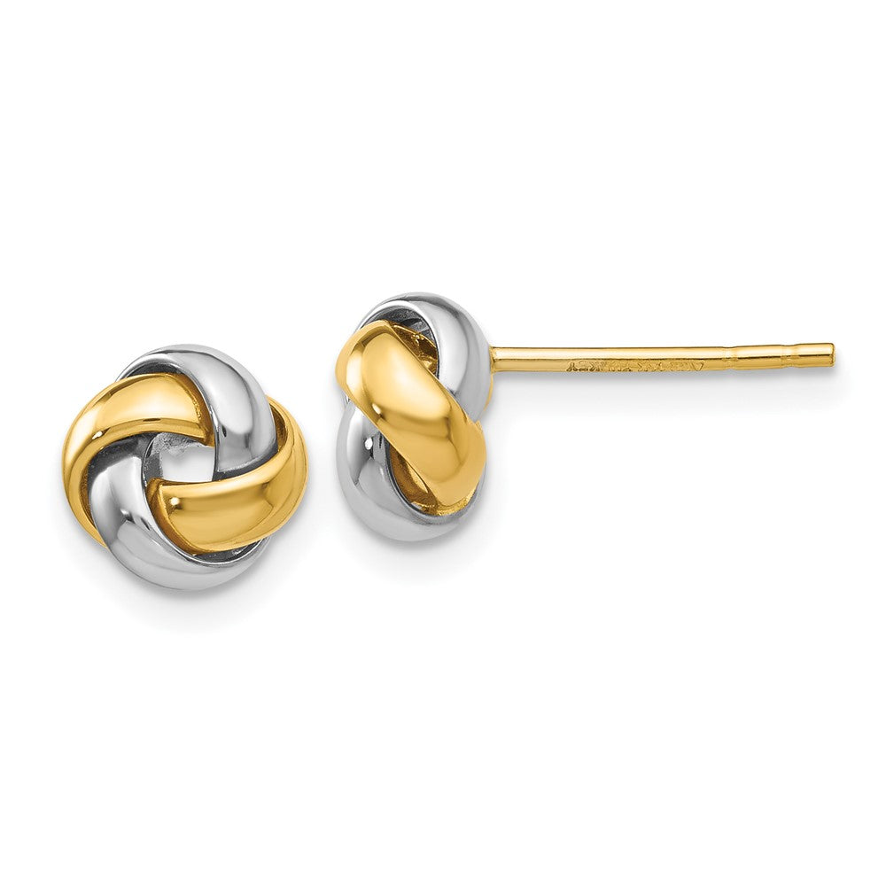 Polished;14K Two-tone;Post