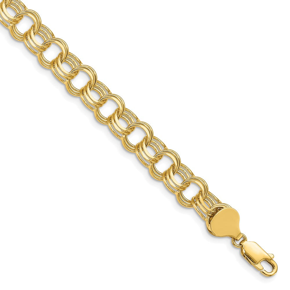 Solid;Polished;14k Yellow gold;Lobster