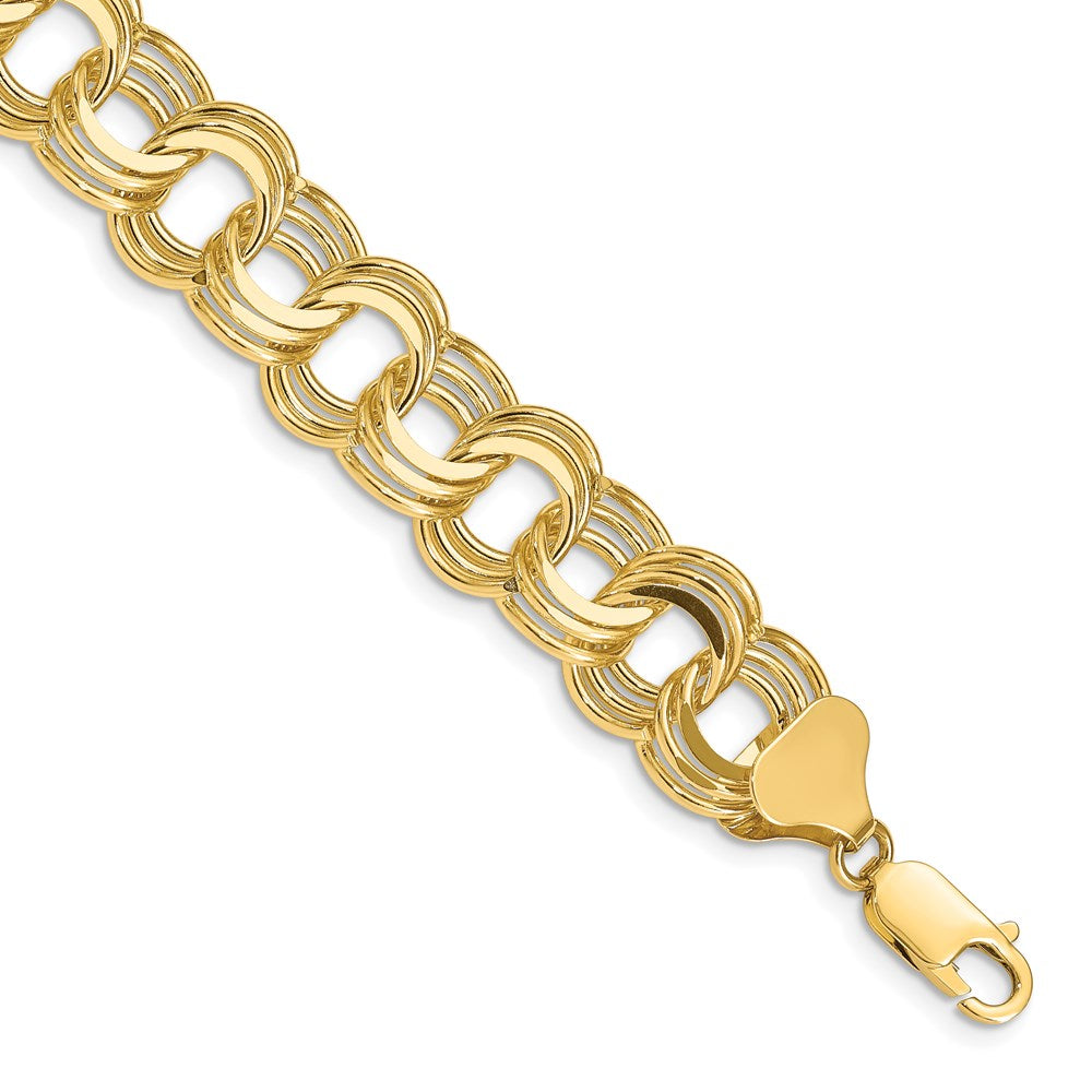 Solid;Polished;14k Yellow gold;Box