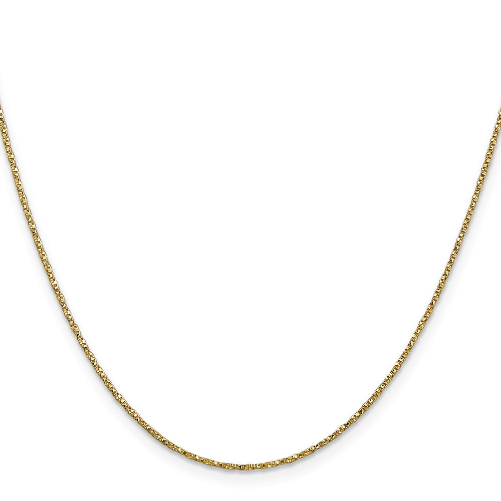 14K 24 inch .95mm Twisted Box with Lobster Clasp Chain