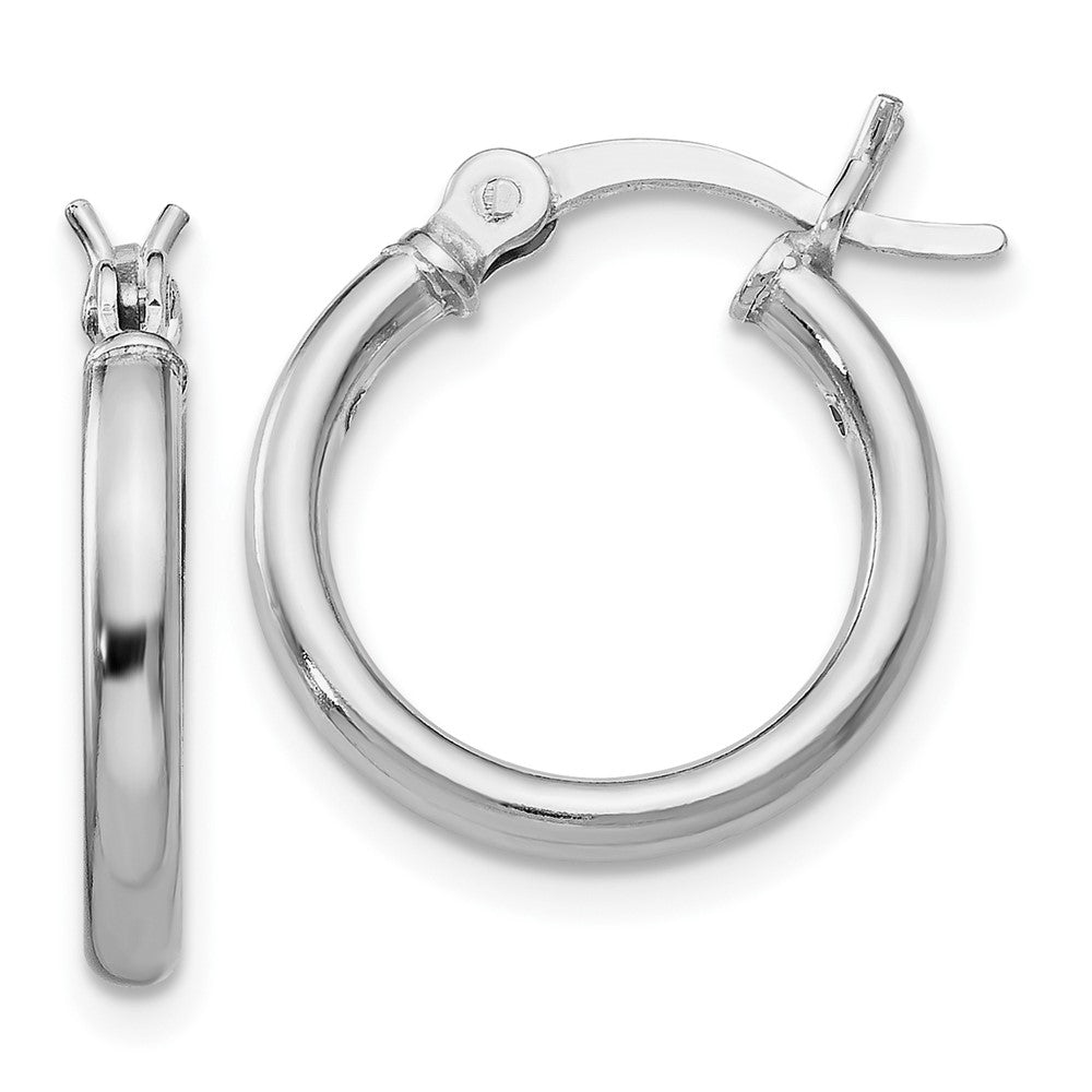 Polished;Hinged post;Sterling silver