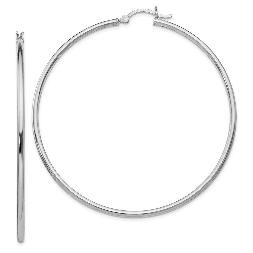 Polished;Hinged post;Sterling silver