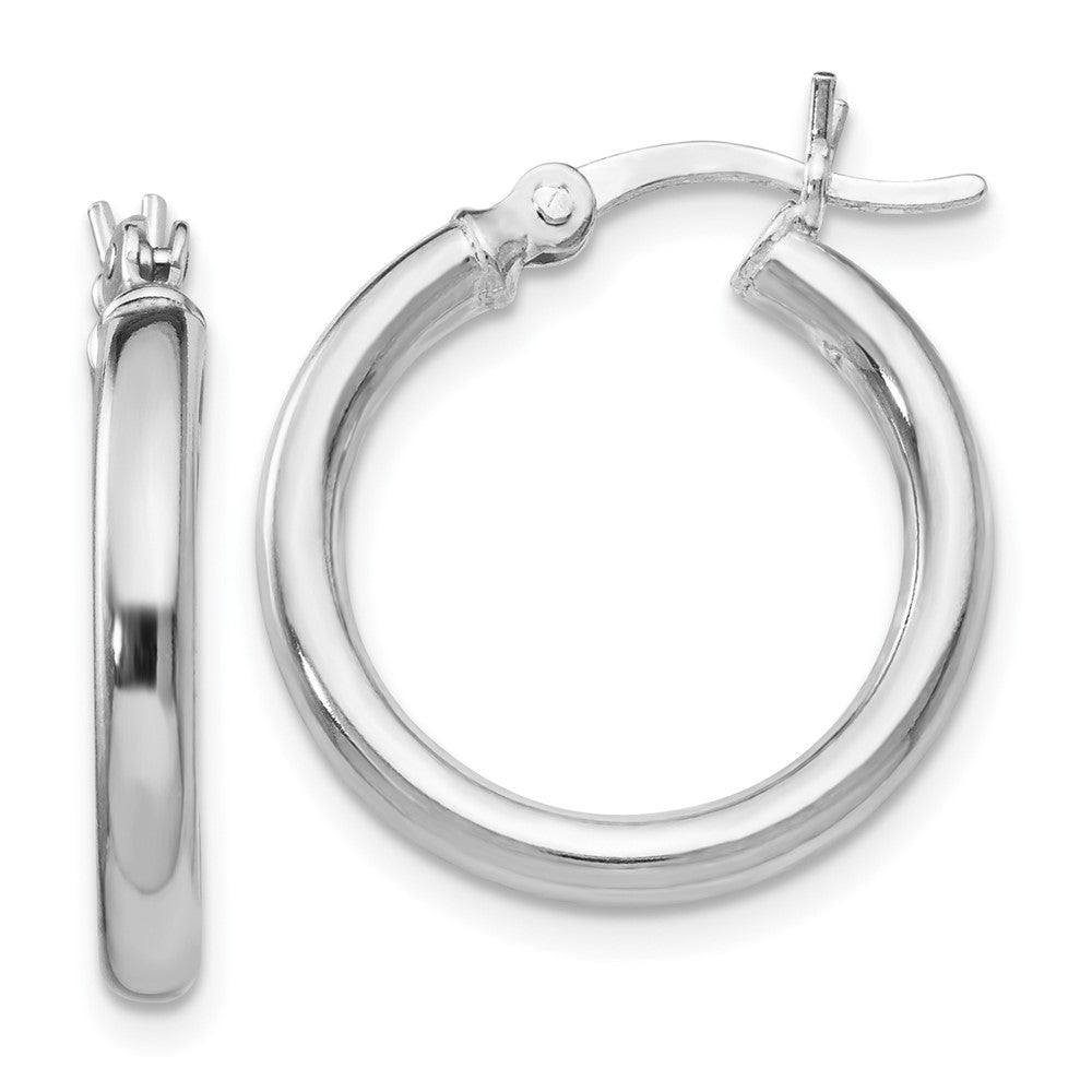 Polished;Hinged post;Sterling silver