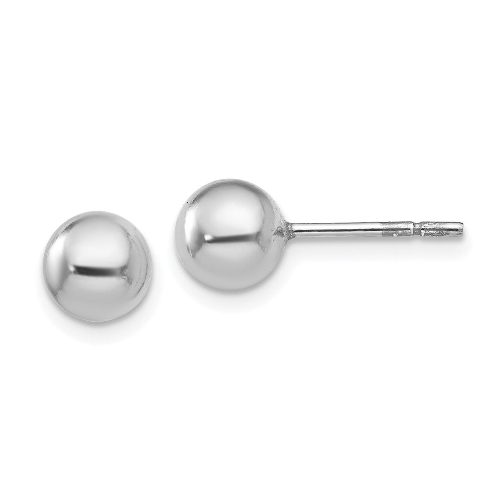 Polished;Post;Sterling silver;Metal