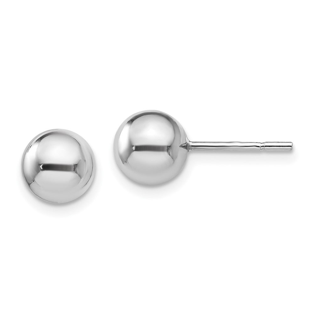 Polished;Post;Sterling silver;Metal