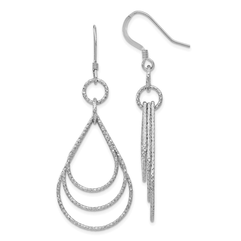 Polished;Sterling silver;Shepherd hook;Textured;Metal