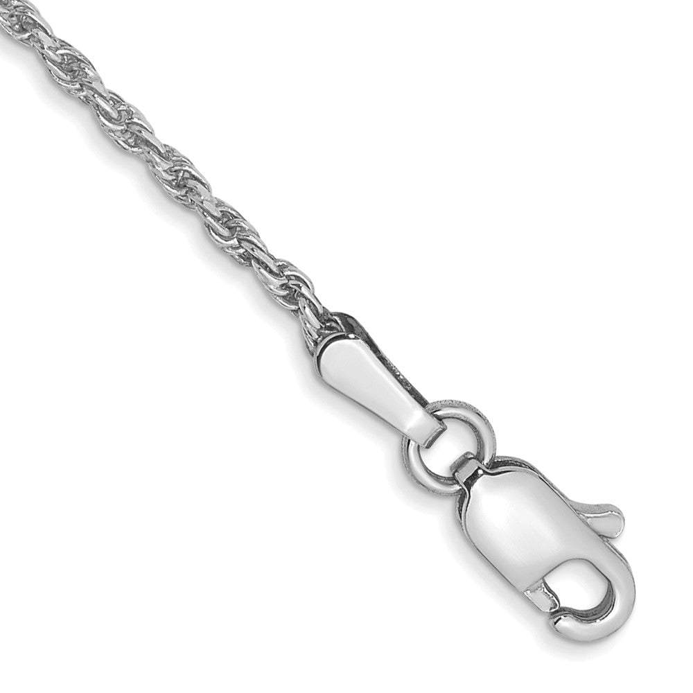 Solid;Diamond-cut;14K White gold;Lobster;Special lengths avail.