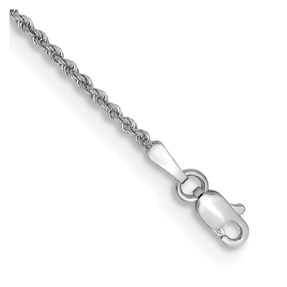 Solid;14K White gold;Lobster