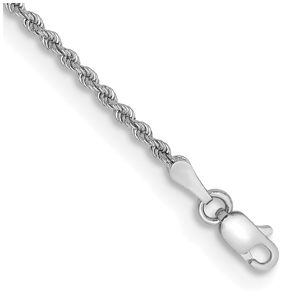 Solid;14K White gold;Lobster