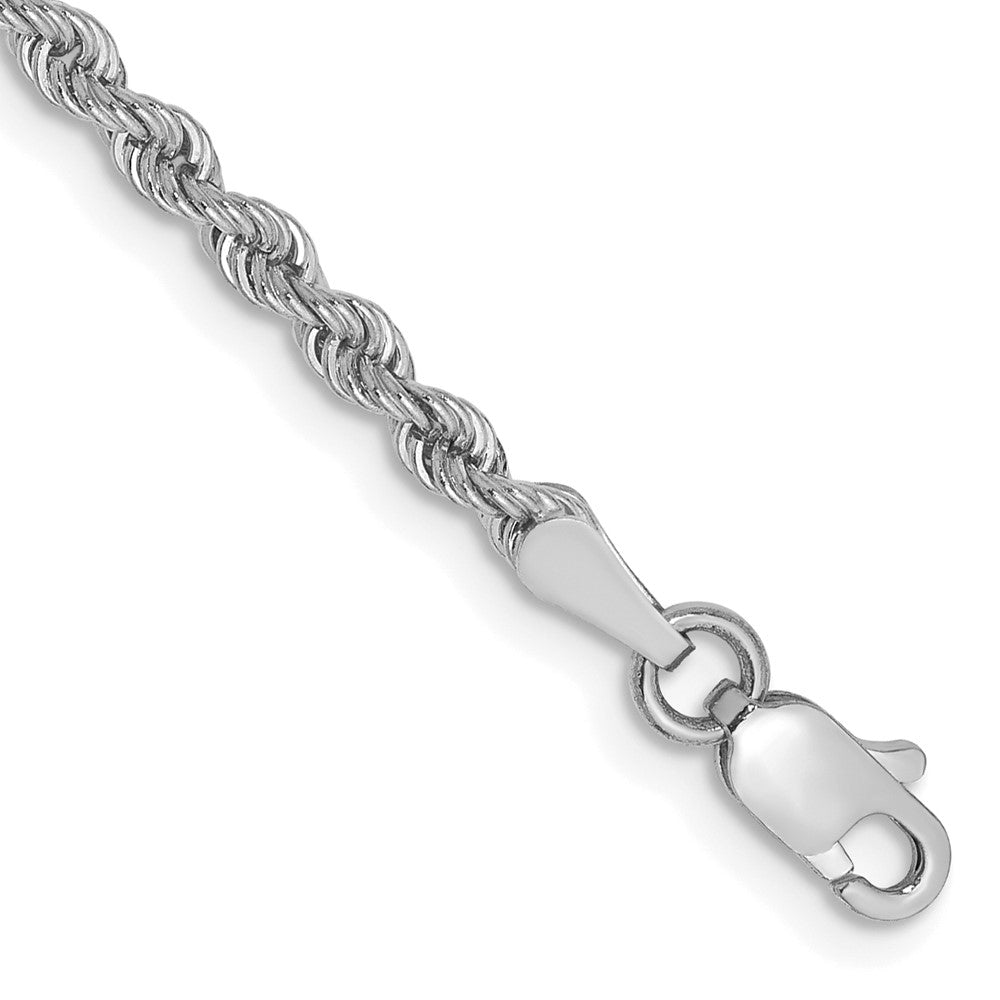 Solid;14K White gold;Lobster