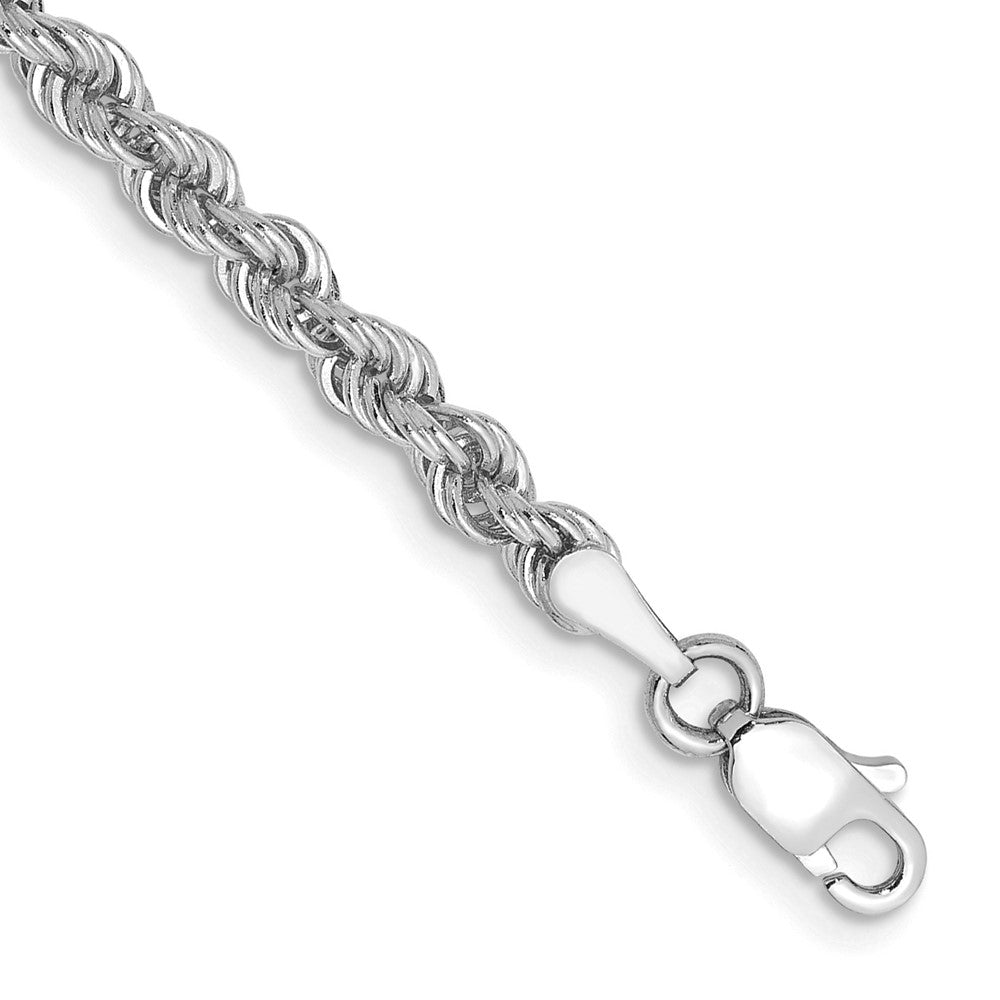 Solid;14K White gold;Lobster